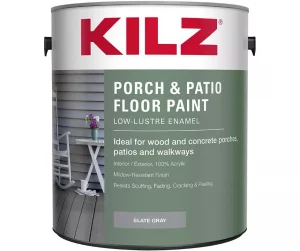 KILZ Interior/Exterior Enamel Porch & Patio Latex Floor PaintKILZ Interior/Exterior Enamel Porch & Patio Latex Floor Paint
