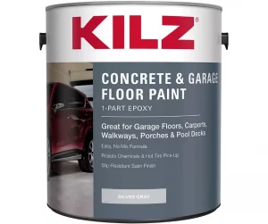 KILZ L377611 Epoxy Acrylic Concrete Basement Floor Paint