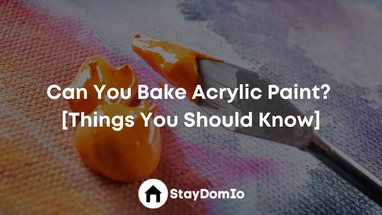 Can You Bake Acrylic Paint? [Things You Should Know]
