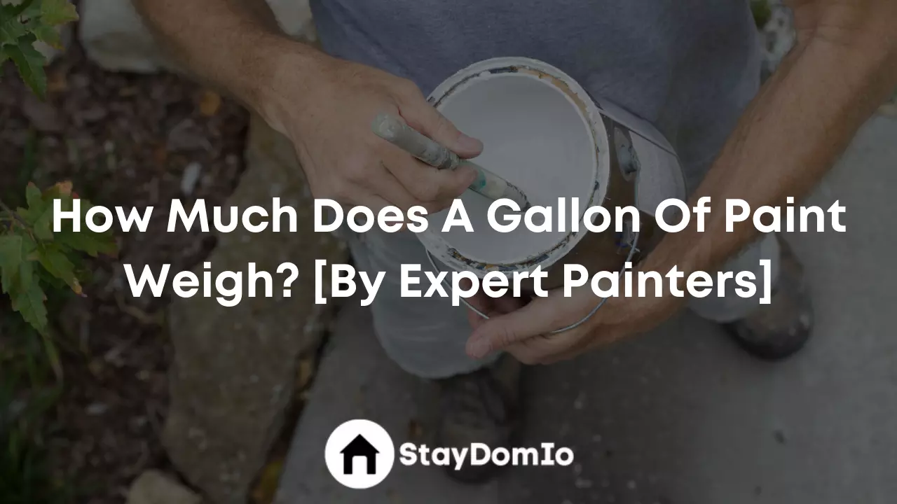 How Much Does A Gallon Of Paint Weigh? [By Expert Painters]