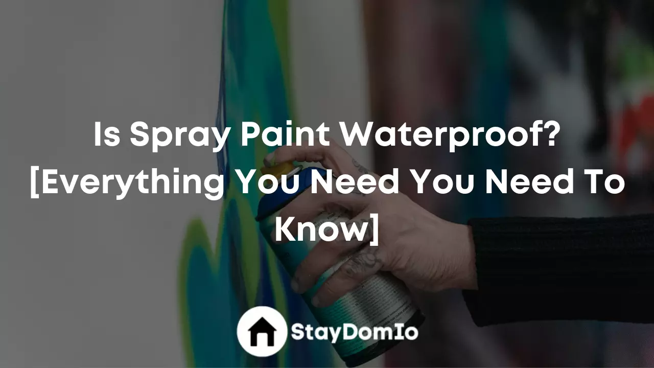 Is Spray Paint Waterproof? [Everything You Need You Need To Know]