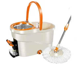 MASTERTOP Spin Mop & Bucket With Wringer Set