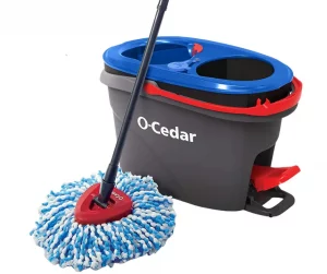 O-Cedar EasyWring RinseClean Microfiber Spin Mop & Bucket